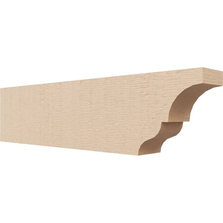 Ekena Millwork 2in. W x 4in. H x 16in. L Asheboro Woodgrain TimberThane Rafter Tail, Primed Tan RFTUR02X04X16ASHRCPR